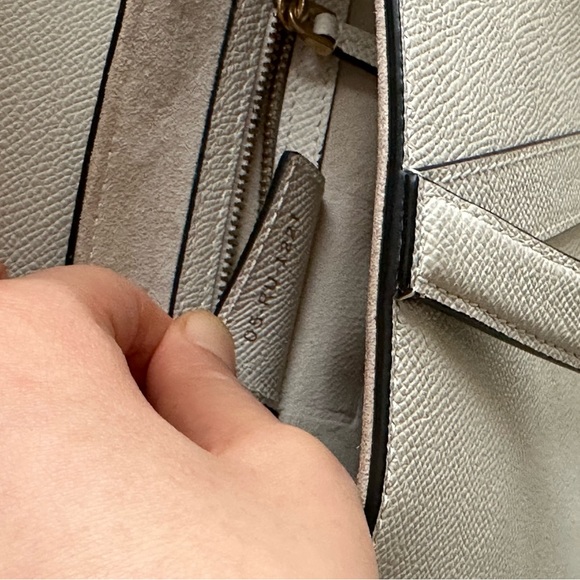 authentic dior saddle bag, white calfskin leather in latte, regular size - Picture 7 of 8